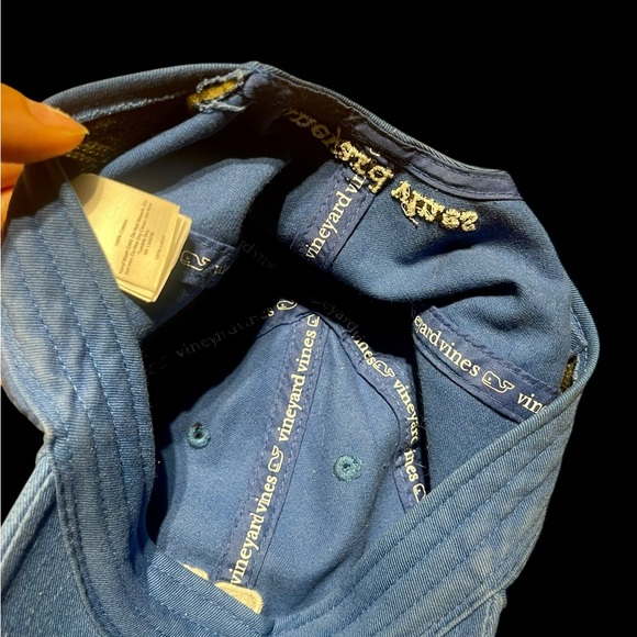 Vineyard Vines Mens Adjustable Baseball Cap Blue- Read - Picture 5 of 5